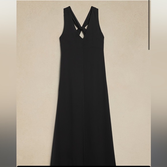 NWT BANANA REPUBLIC CHIFFON TWIST-BACK MAXI DRESS - Picture 4 of 4